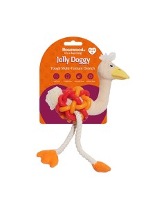 Жевательная игрушка для собак Jolly Doggy Multi Texture Cтраус комби 30 см Rosewood