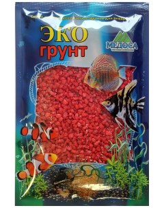 Грунт для аквариума Мраморная крошка Красная 2 5 мм 1 кг Экогрунт
