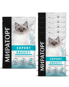 Сухой корм для кошек при избыточном весе и ожирении 6 шт по 1 5 кг Мираторг