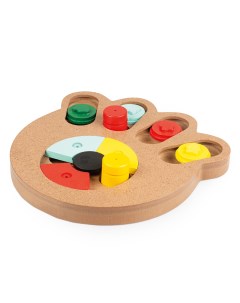 Игрушка головоломка для животных деревянная Лапка 23 5x21x2 5см Duvo+