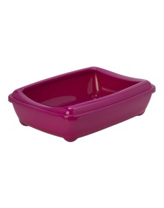 Лоток для кошек Arist o tray с высоким бортом ярко розовый 42 х 31 х 13 см Moderna