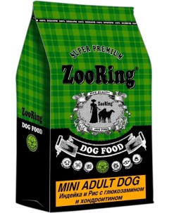 Сухой корм для собак Adult Dog Mini Индейка и рис 20 кг Zooring
