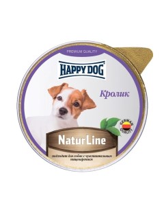 Консервы для собак Natur Line кролик 10шт по 125г Happy dog