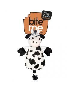 Мягкая игрушка для собак антивандальная Корова Конни белый черный 35 см Duvo+