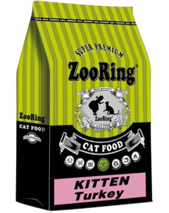 Сухой корм для котят Kitten индейка 0 35 кг Zooring