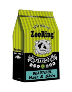 Сухой корм для кошек Beautiful Hair Skin для кожи и шерсти 1 5 кг Zooring