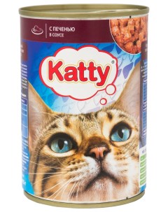 Консервы для кошек Печень в соусе 415 г Katty