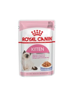 Влажный корм для котят Kitten мясо в желе 85г Royal canin