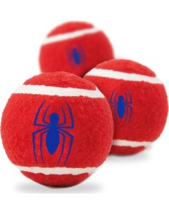 Апорт для собак Теннисный мяч Человек паук красный 7 см 3 шт Buckle-down