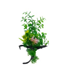 Искусственное аквариумное растение с корягой 00112882 12х22 см Ripoma