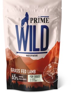 Сухой корм для собак и щенков GF GRASS FED с ягненком 500г Prime wild
