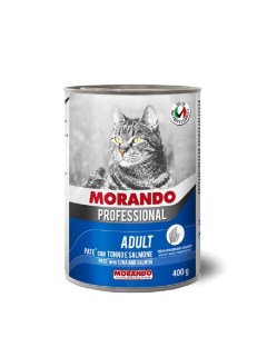 Консервы для кошек Professional паштет с тунцом и лососем 400г Morando