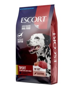 Сухой корм для собак SPORT с повышенной активностью говядина 15 кг Escort