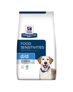 Сухой корм для собак полноценный рацион при пищевых аллергиях утка рис 4кг Hill`s