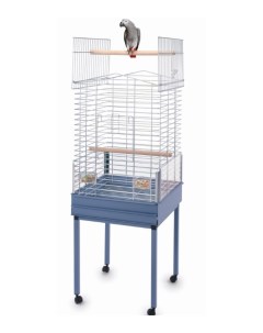 Клетка для птиц Ezia Special 57x57x82 138 см пепельно синий серый Imac