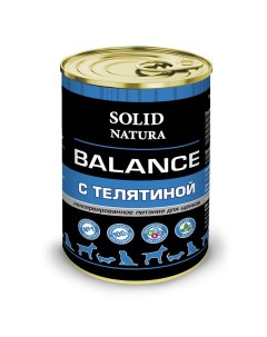 Консервы для щенков Balance Телятина 340 г Solid natura