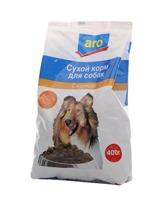 Сухой корм для собак курица 0 4кг Aro