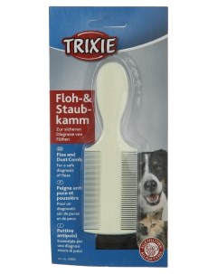 Расческа для кошек и собак двусторонняя для короткой шерсти пластик 14 5 см Trixie