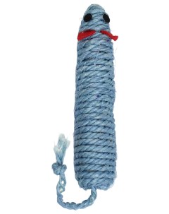 Игрушка сизалевая Длинная мышь 14 5 см синяя Nobrand