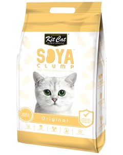 Комкующийся наполнитель SoyaClump Soybean Litter соевый 14 л Kit cat