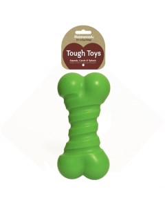 Игрушка пищалка для собак Tough Toys Кость зеленый 18 см Rosewood