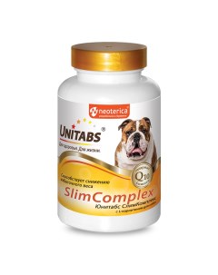 Витамины для собак SlimComplex с Q10 100 табл Unitabs