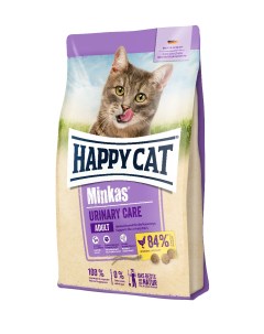 Сухой корм для кошек Minkas Adult Urinary Care при МКБ с птицей 1 5кг Happy cat