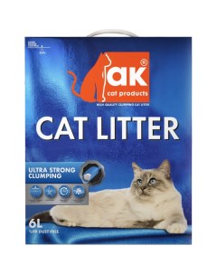 Комкующийся наполнитель AK Cat Ultra Strong Clumping бентонитовый 6л Ak cat products