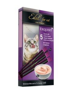 Лакомство для кошек Edel for Cat сливочный йогурт с индейкой 11 шт по 75 г Edel cat