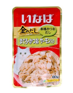 Влажный корм для кошек Ciao японский тунец бонито и лосось 60г Inaba