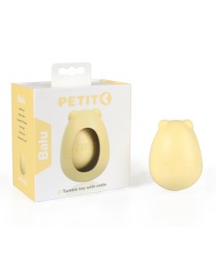 Жевательная игрушка для щенков Tumble toy Balu резиновая желтая 8 см Petit