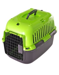 Контейнер для кошек и собак 40x32x32см зеленый черный Fauna international