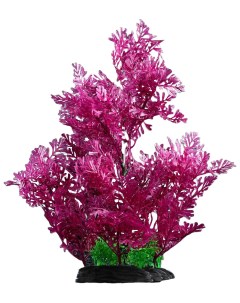 Искусственное растение для аквариума фиолетовое 280 мм Пижон аква