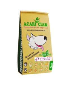 Сухой корм для собак SUPERBA Active говядина Super Premium средние гранулы 5кг Acari ciar