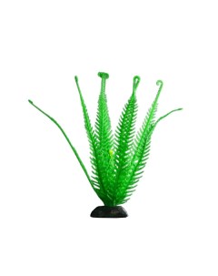 Растение силиконовое аквариумное светящееся в темноте 10 5 х 18 см зелёное Nobrand