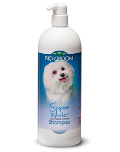 Шампунь для собак белого и светлых окрасов Super White концентрат 1 к 8 946 мл Bio groom