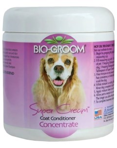 Крем кондиционер для шерсти Super Cream концентрат для собак 227 г Bio groom