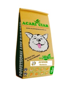 Сухой корм для собак JUNIOR Holistic для щенков 6 18 мес мини гранулы 15 кг Acari ciar