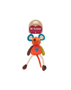 Мягкая игрушка для собак Mr Twister Millie Mouse разноцветная 32см Rosewood