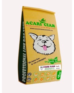 Сухой корм для собак POWER FLOCK Duck Holistic мини гранулы 15 кг Acari ciar