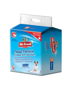 Пеленки для домашних животных Mr Fresh для собак и кошек 30шт 60 x 40см 30шт Mr. fresh