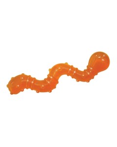 Жевательная игрушка для кошек Орка червяк мята резина оранжевый 11 см Petstages