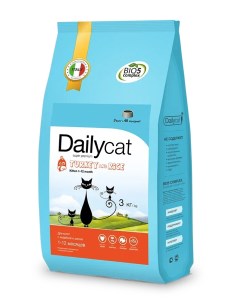 Сухой корм для котят индейка и рис 3кг Dailycat