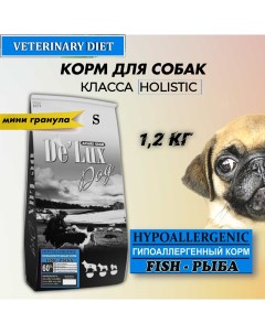 Сухой корм для собак De Lux Holistic гипоаллергенный филе рыб S 1 2 кг Acari ciar