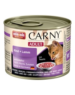 Консервы для кошек Carny Adult с говядиной и ягненком 200г Animonda