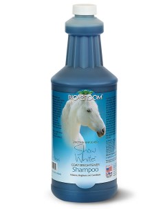 Шампунь для лошадей Show White со светлой шерстью 1 л Bio groom