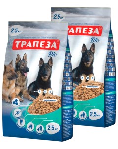 Сухой корм для собак Bio 2 шт по 2 5 кг Трапеза