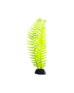 Растение силиконовое аквариумное светящееся в темноте 8 х 23 см желтое Nobrand