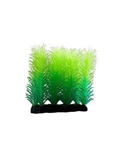 Растение искусственное аквариумное светящееся 5 см зелёное Пижон аква