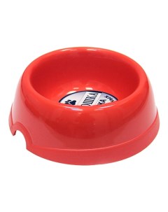 Одинарная миска для собак пластик красный 1 2 л Хорошка